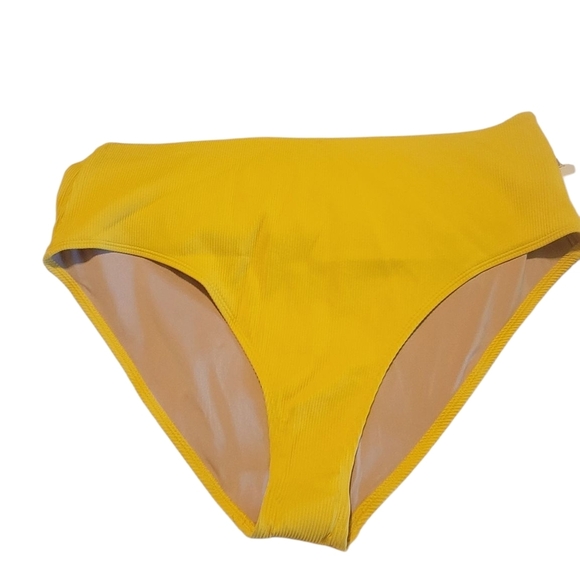 Old Navy Yellow High-Waisted Bikini Bottom NWT Size 3X - Picture 1 of 2